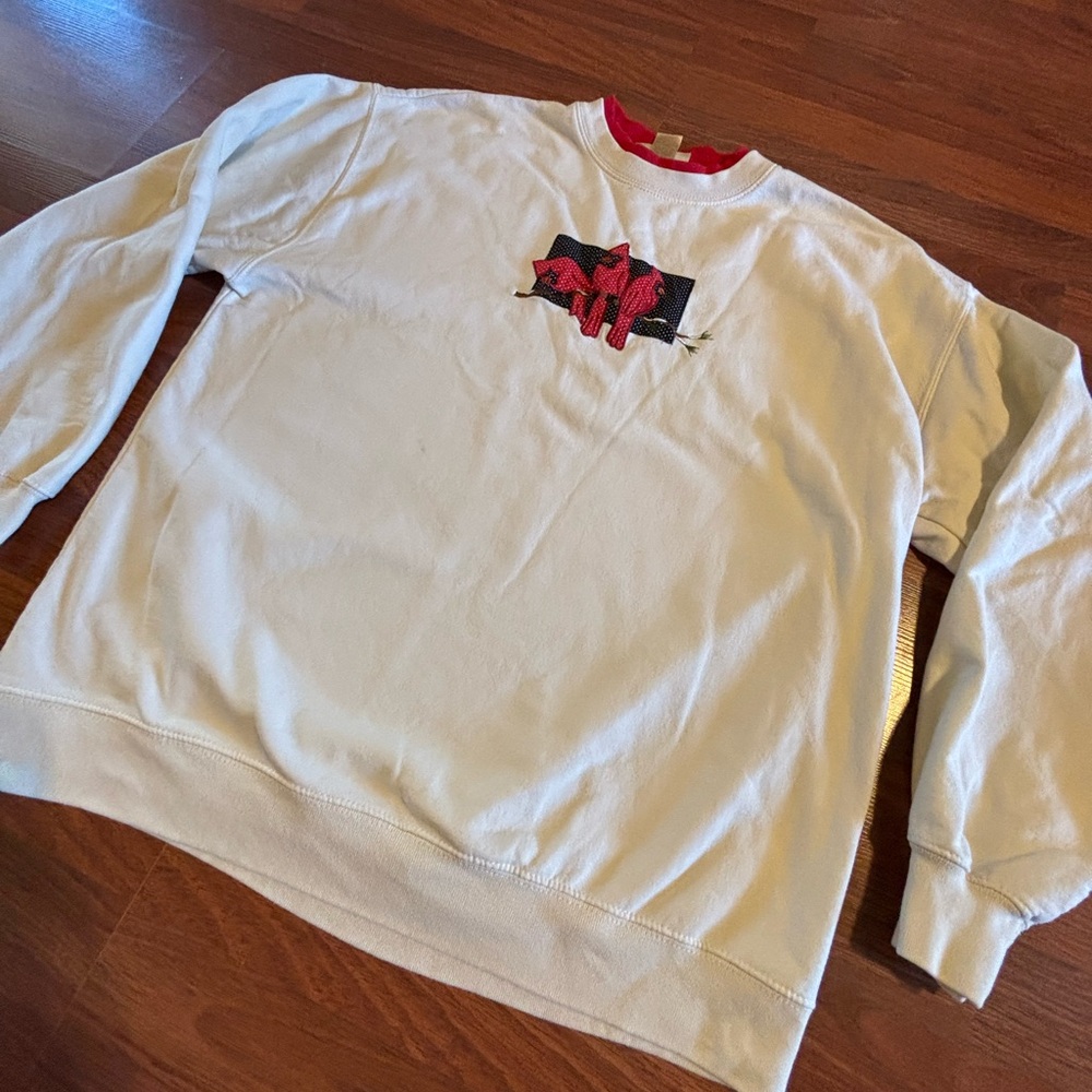 Vintage M&C Sportswear Cardinal Bird Sweatshirt Grannycore Size XL